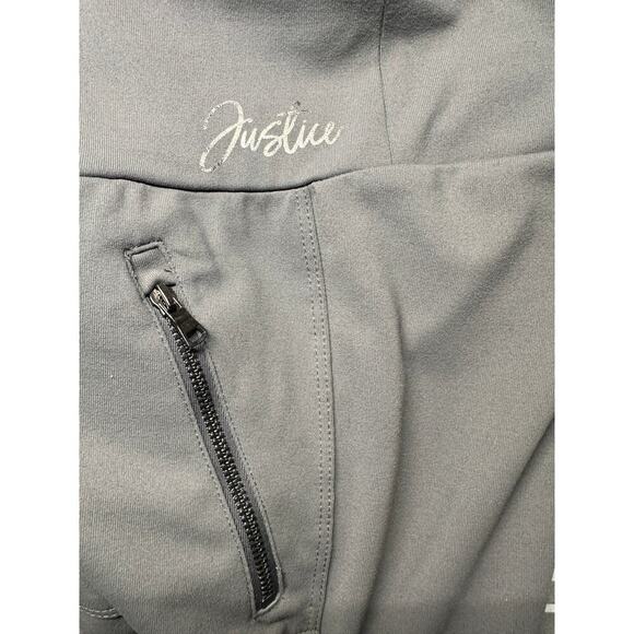 Justice Gray Cargo Pocket Leggings - Size 14/16 - Picture 3 of 4